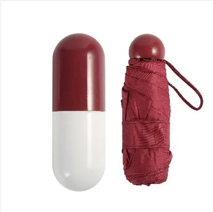 Wholesale Custom Mini Umbrella Manual Capsule Uv Protection Small Folding Umbrella Sun and Rain