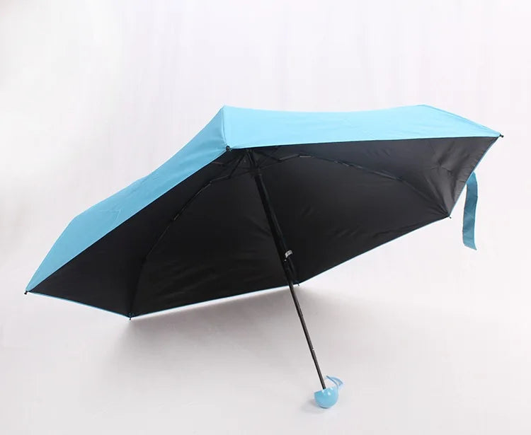 Wholesale Custom Mini Umbrella Manual Capsule Uv Protection Small Folding Umbrella Sun and Rain