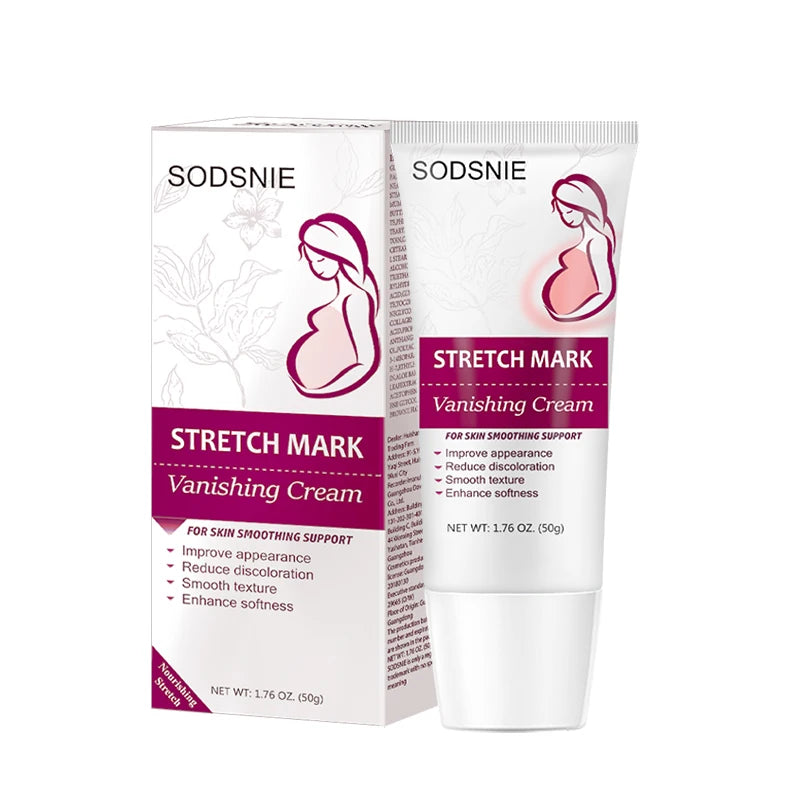 Stretch Mark Vanishing Cream Remove Body Buttock Breast Marks Effective Treatment Repair Maternity Loose Firming Skin Care 50g