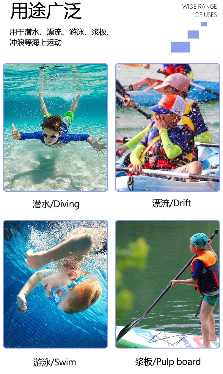 Kids Wetsuit 2pcs/set Top+Bottom 2.5mm Neoprene Jacket+Pants Long Sleeve Front Zipper Swimsuit Keep Warm Swimwear Dinving Suits