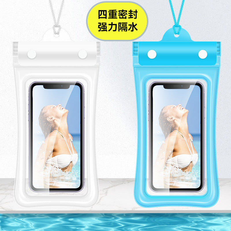 Mobile Phone Waterproof Bag with Touch Screen for Swimming, Special for Taking Pictures, Diving and Rafting Equipment, Transparent Sealed Waterproof Mobile Phone Case