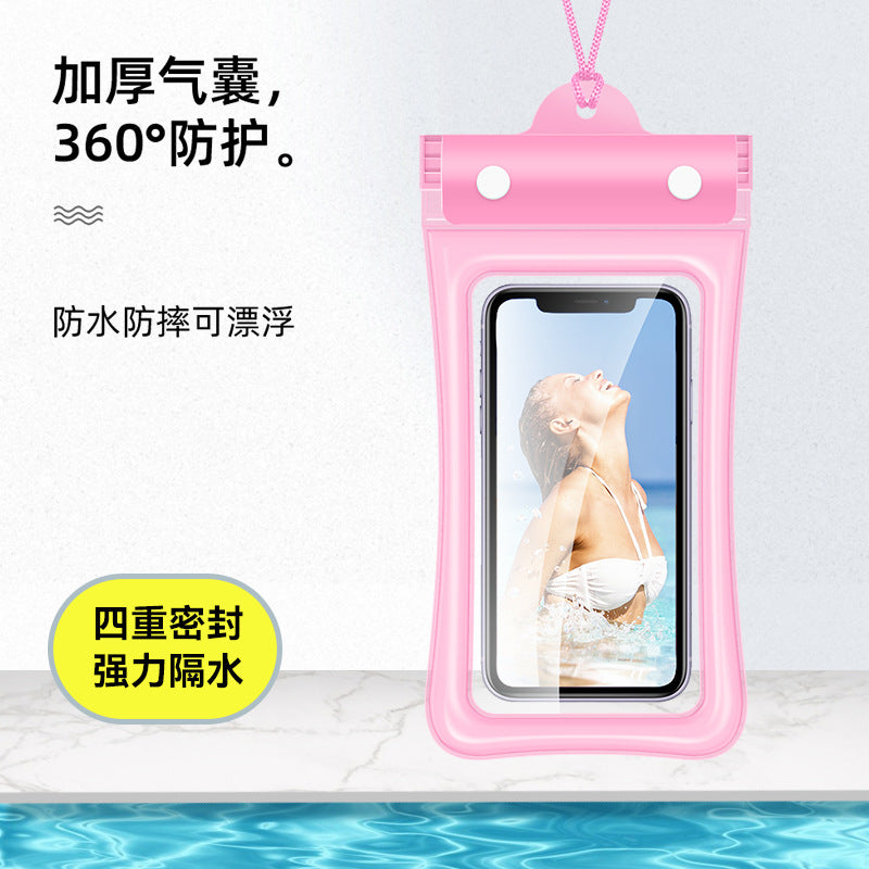 Mobile Phone Waterproof Bag with Touch Screen for Swimming, Special for Taking Pictures, Diving and Rafting Equipment, Transparent Sealed Waterproof Mobile Phone Case