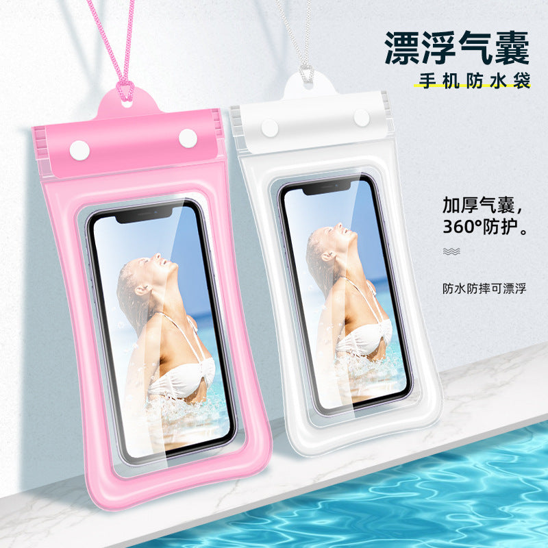 Mobile Phone Waterproof Bag with Touch Screen for Swimming, Special for Taking Pictures, Diving and Rafting Equipment, Transparent Sealed Waterproof Mobile Phone Case