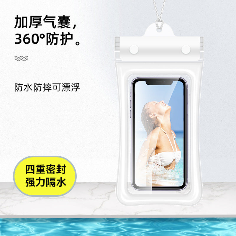 Mobile Phone Waterproof Bag with Touch Screen for Swimming, Special for Taking Pictures, Diving and Rafting Equipment, Transparent Sealed Waterproof Mobile Phone Case