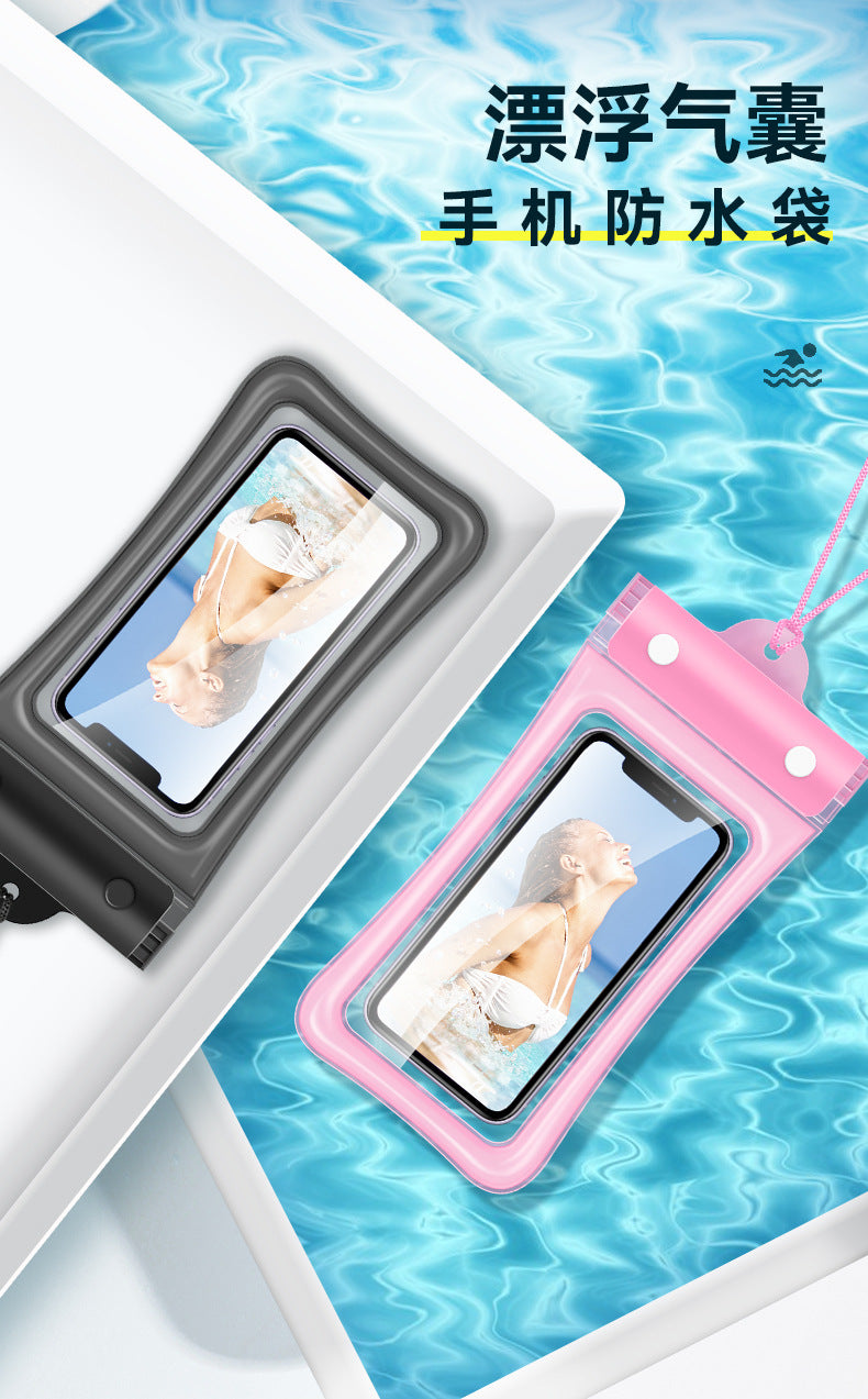 Mobile Phone Waterproof Bag with Touch Screen for Swimming, Special for Taking Pictures, Diving and Rafting Equipment, Transparent Sealed Waterproof Mobile Phone Case
