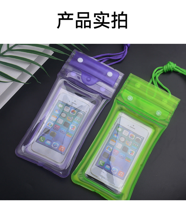 Mobile Phone Waterproof Bag with Touch Screen for Swimming, Special for Taking Pictures, Diving and Rafting Equipment, Transparent Sealed Waterproof Mobile Phone Case