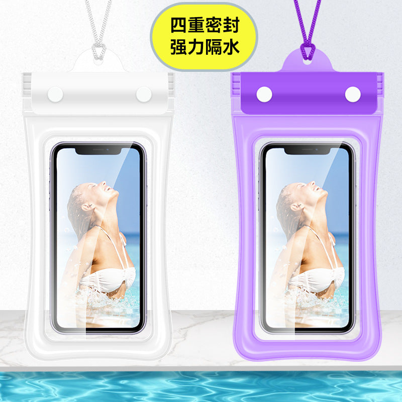 Mobile Phone Waterproof Bag with Touch Screen for Swimming, Special for Taking Pictures, Diving and Rafting Equipment, Transparent Sealed Waterproof Mobile Phone Case