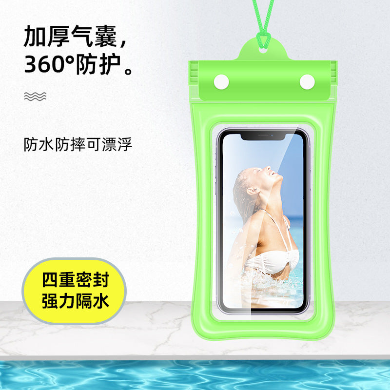 Mobile Phone Waterproof Bag with Touch Screen for Swimming, Special for Taking Pictures, Diving and Rafting Equipment, Transparent Sealed Waterproof Mobile Phone Case