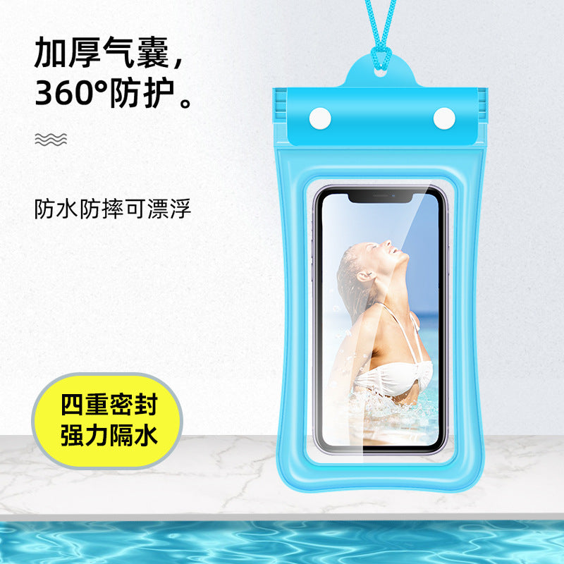 Mobile Phone Waterproof Bag with Touch Screen for Swimming, Special for Taking Pictures, Diving and Rafting Equipment, Transparent Sealed Waterproof Mobile Phone Case