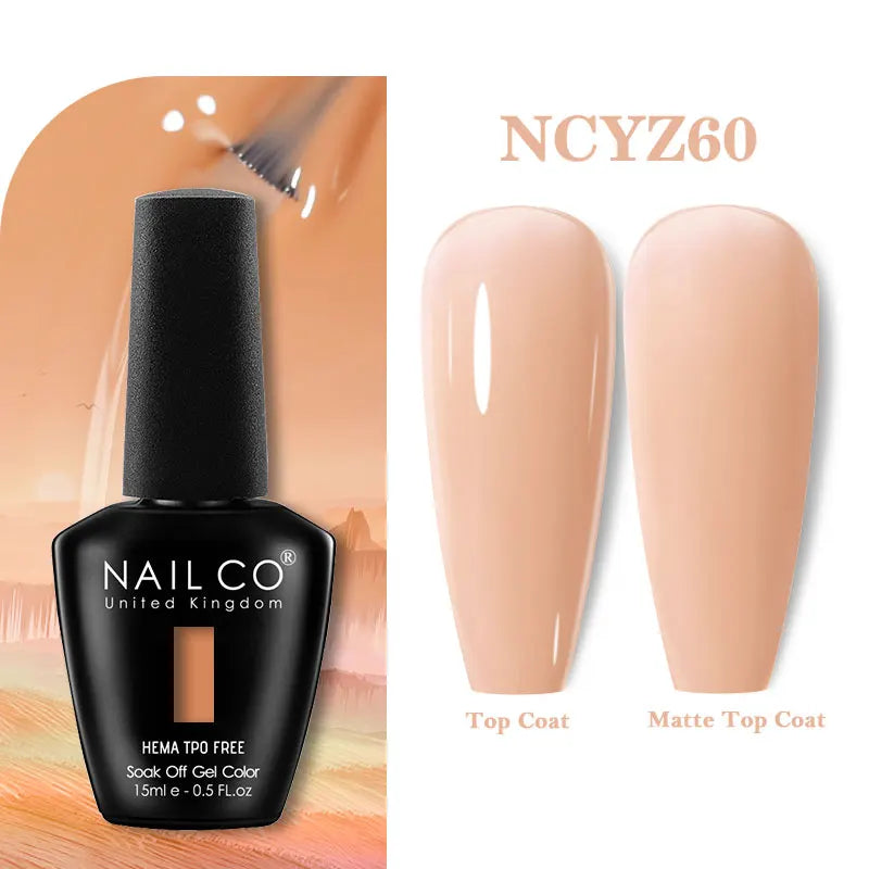 NAILCO 15ml Hema TPO Free Gel Nails Poilsh Vernis Semi Permanent UV Varnish Gel Nail Art Manicure Design TOP BASE Varnish Hybrid