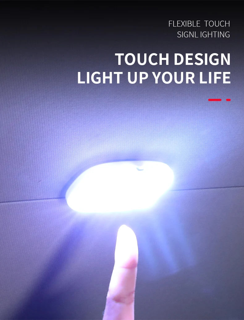 Car LED reading light Interior light Trunk light Car mounted ceiling Indoor and rear interior touch lighting