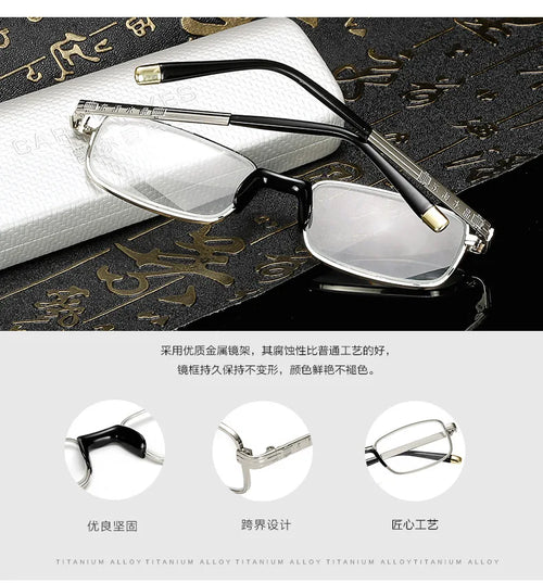 2024 New High-Definition Glass Lens Reading Glass For Men And Women Protection Presbyopic Glasses Comfortable