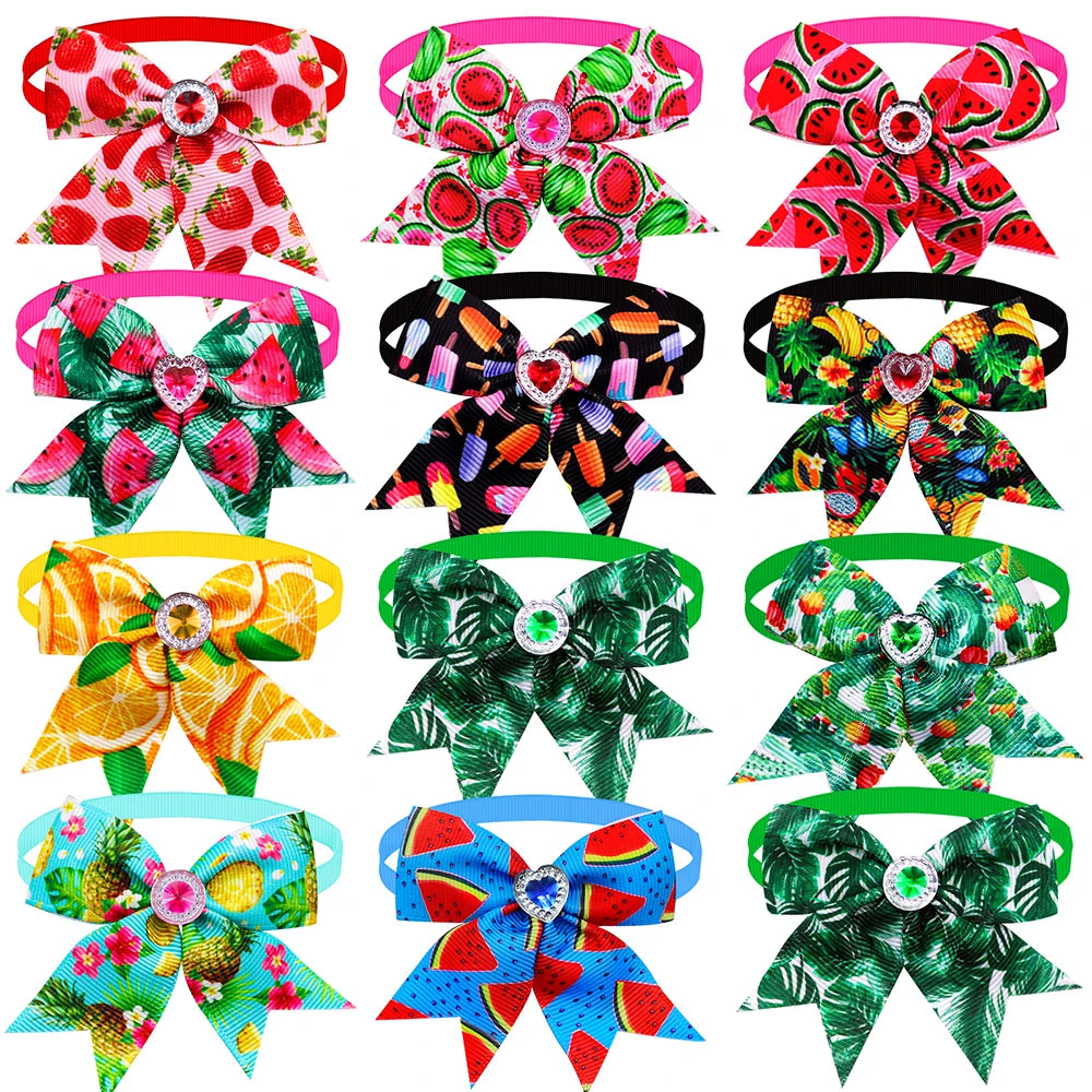 50/100pcs Small Dog Accessories Dog Bowtie Dog Bows Small Dog Hair Accessories Dog Neckties Dogs  Grooming For Small Dogs