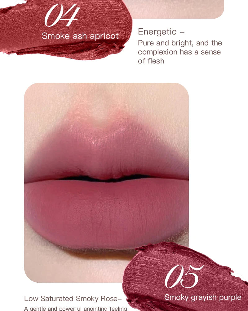 HERORANGE yarn felt velvet fog matte lipstick fog face velvet color holding makeup lifting color whitening lipstick