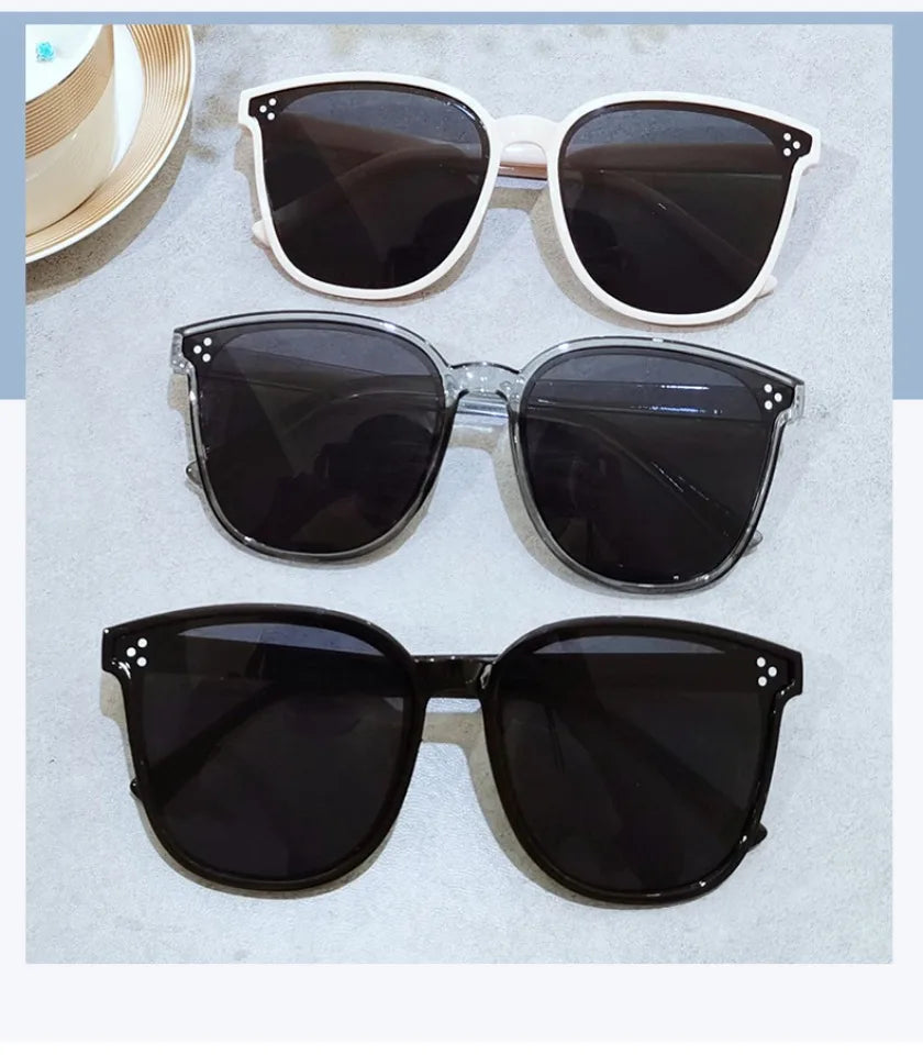 Oversized SquareSunglasses for Women Men, UV400 Protection Driving Shades,Trendy All-Match Fashion Sun Glasses for OutdoorTravel