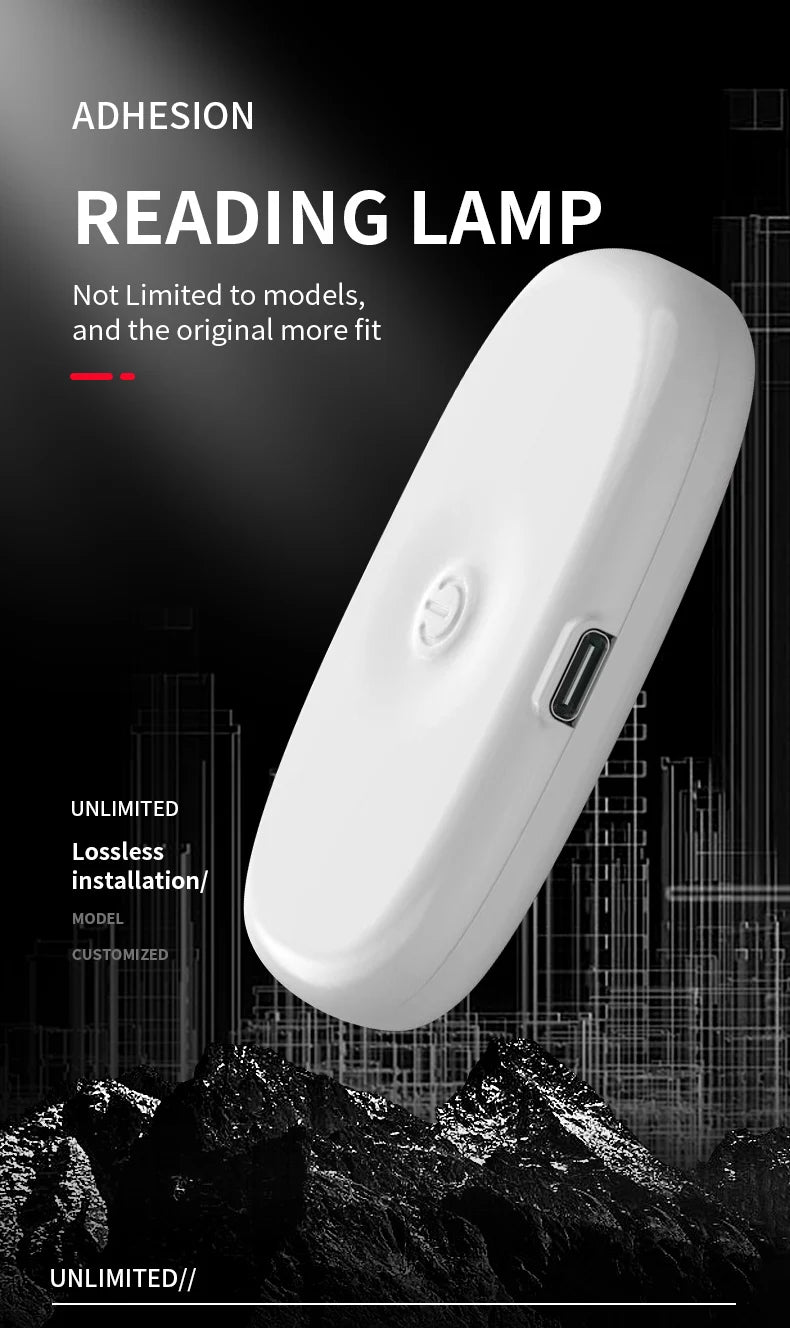 Car LED reading light Interior light Trunk light Car mounted ceiling Indoor and rear interior touch lighting