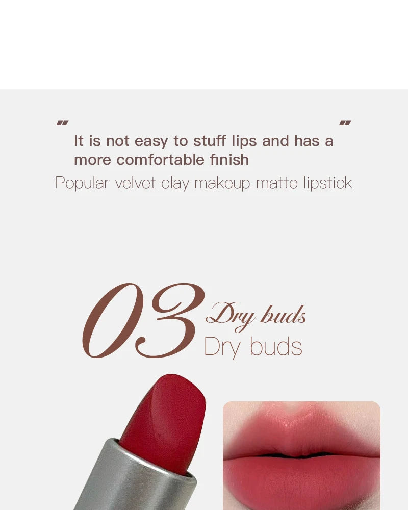 HERORANGE yarn felt velvet fog matte lipstick fog face velvet color holding makeup lifting color whitening lipstick