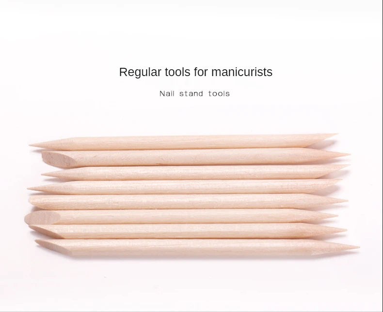 50-300pc/Set for Nail Different Sizes Orange Wood Sticks Cuticle Pusher Cuticle Remove Tool Manicure Pedicure Care nails