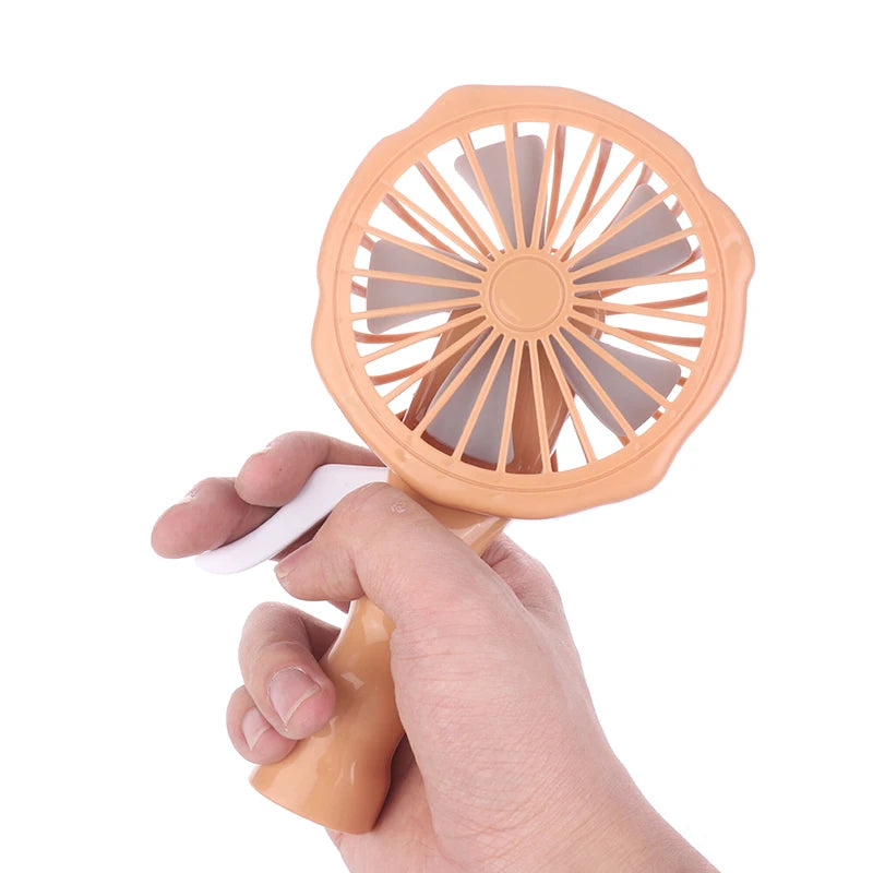 Portable Handheld Fan Hand Pressure Fan Mini Portable Fan Without Battery Household Cute Fan Cooling Held Fan