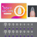 420pcs/box Frosted Version False Nails Press On Acrylic Nails Almond Mixed Size Short Style Ultra Thin Traceless Nail Tips