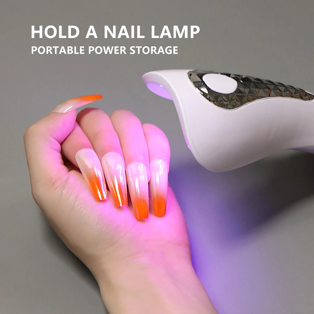 LINMANDA Handheld UV LED Lamp for Nails Drying Lamp Rechargeable Mini Manicure Lamp Nail Dryer For Gel Polish Manicure Tools