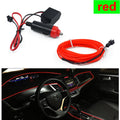 LED Car Ambient Lamp Car Interior Decoration Light Cold Light Strips  Waterproof Dashboard Console Lamp1/2/3/4/5M 12V Universal