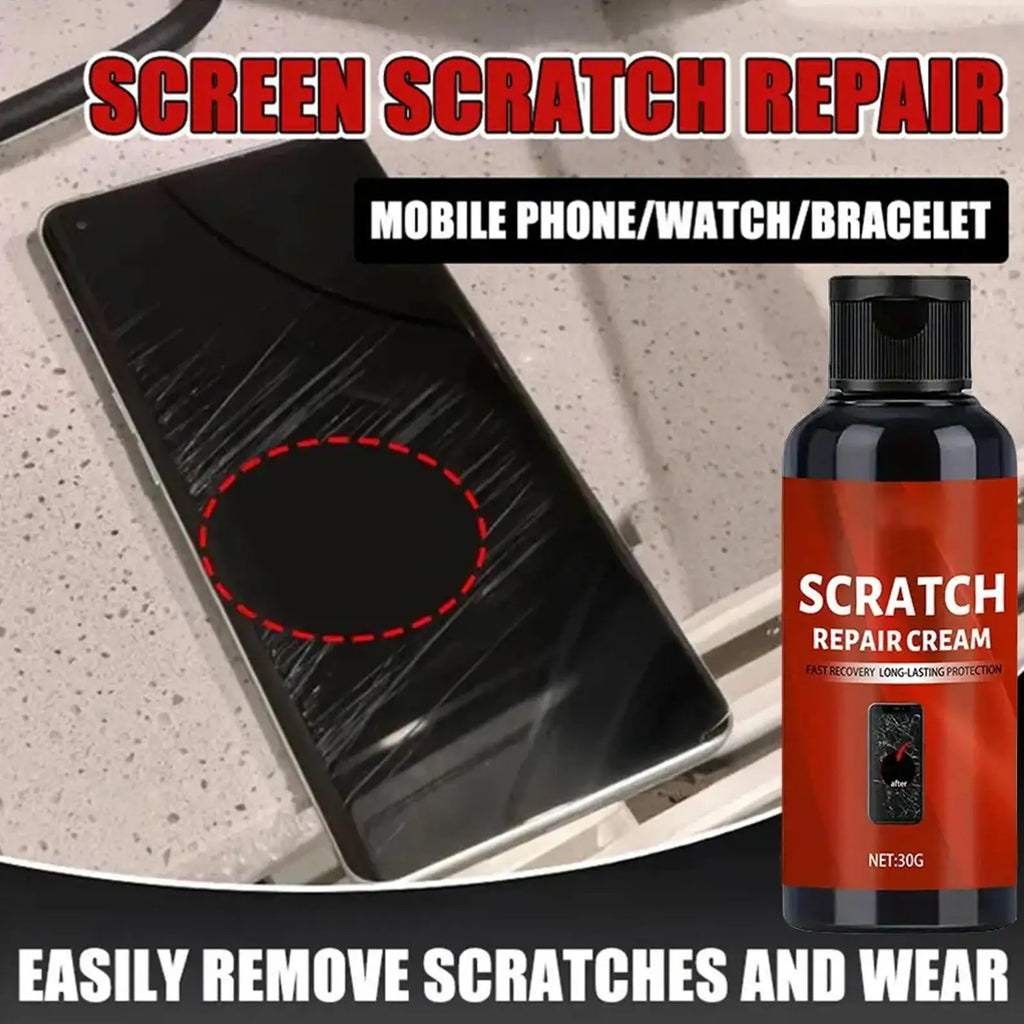 Glass Scratch Remover & Polishing Cream Quick Repair Kit for Phone Screen Watch Laptop Touchscreen, Sunglasses Electronics