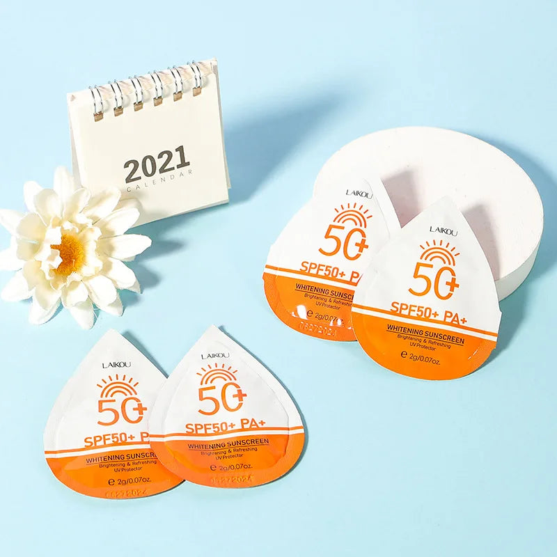 Hot Sale Skin Whiten Cream Repair Facial Best Sunscreen Spf 50 Face for Black Oily Skin Two in One Lightening Sunblock Products