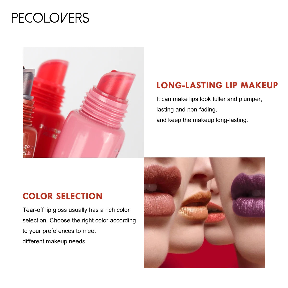 6-color Liquid Peel-off Lip gloss