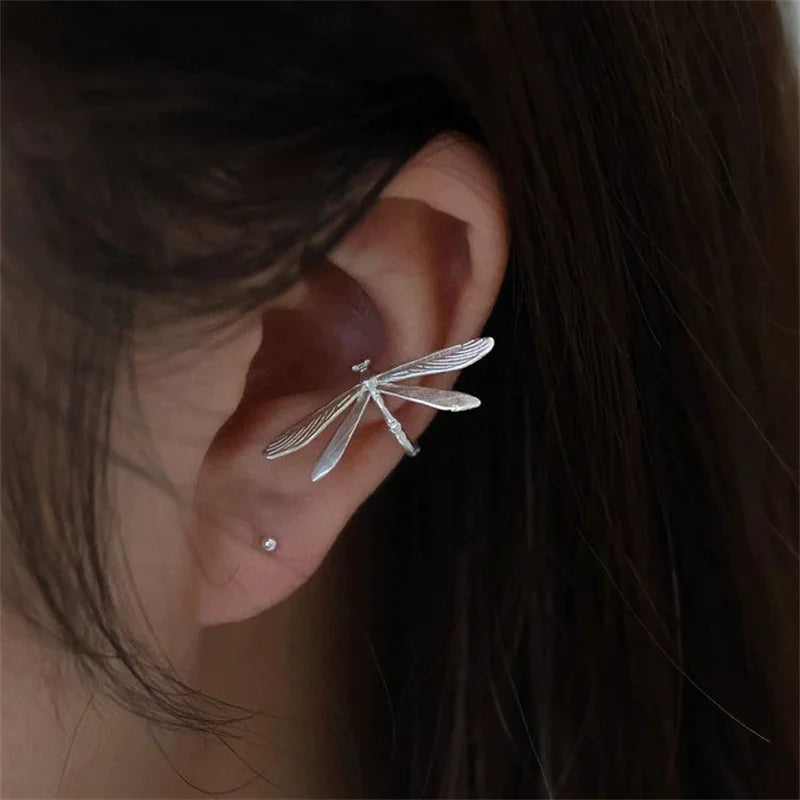 XIYANIKE Vintage Delicate Dragonfly No Hole Ear Bone Clip Earrings For Women New Fashion Jewelry Party Gift серьги жен