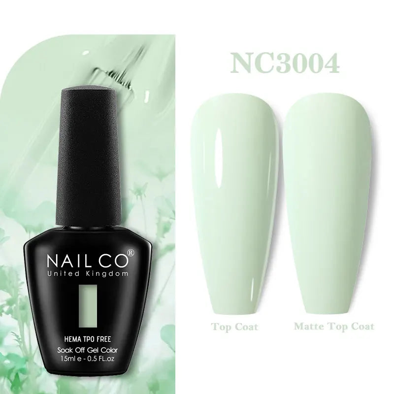 NAILCO 15ml Hema TPO Free Gel Nails Poilsh Vernis Semi Permanent UV Varnish Gel Nail Art Manicure Design TOP BASE Varnish Hybrid