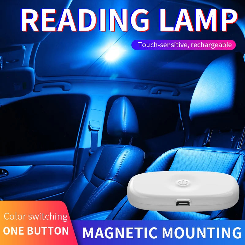 Car LED reading light Interior light Trunk light Car mounted ceiling Indoor and rear interior touch lighting
