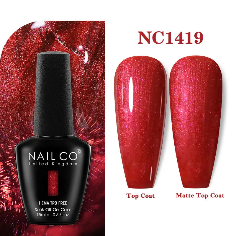 NAILCO 15ml Hema TPO Free Gel Nails Poilsh Vernis Semi Permanent UV Varnish Gel Nail Art Manicure Design TOP BASE Varnish Hybrid