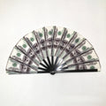 Rave Fan  Festival Fan Hand Fans Foldable Kung Fu Fan Large Phantom Clack Fan Folding Fans Craft Hand Fans for Party Line Dance