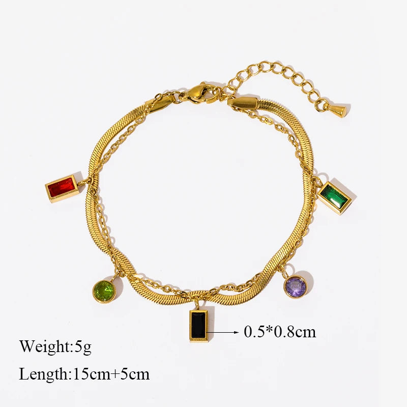 GANPUP 316L Stainless Steel Delicate Pearl Starfish Charms Bracelet For Women 2025 Texture Waterproof Wrist Chain Jewelry Gift