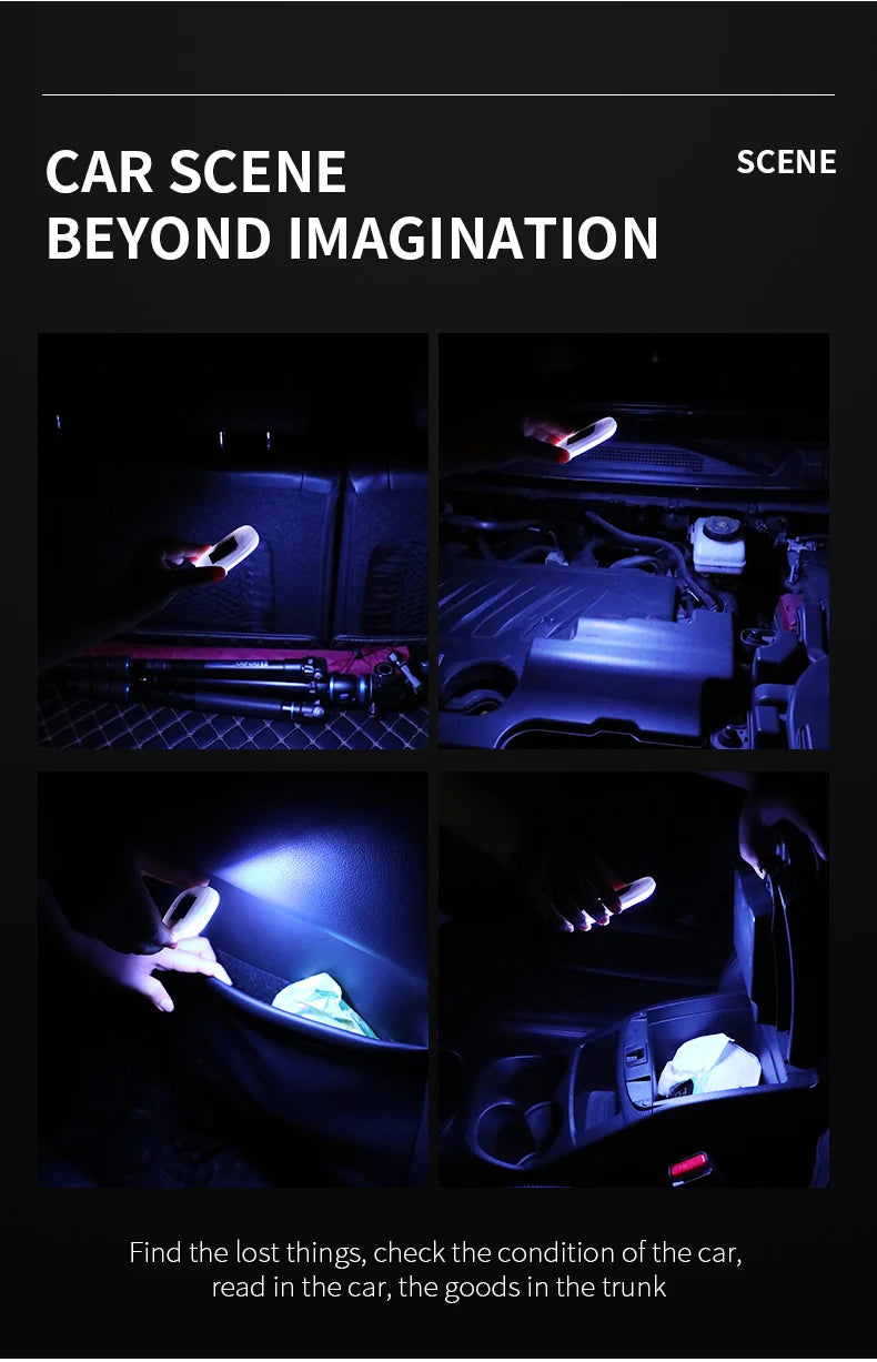 Car LED reading light Interior light Trunk light Car mounted ceiling Indoor and rear interior touch lighting