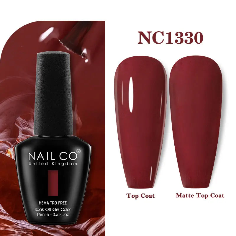NAILCO 15ml Hema TPO Free Gel Nails Poilsh Vernis Semi Permanent UV Varnish Gel Nail Art Manicure Design TOP BASE Varnish Hybrid
