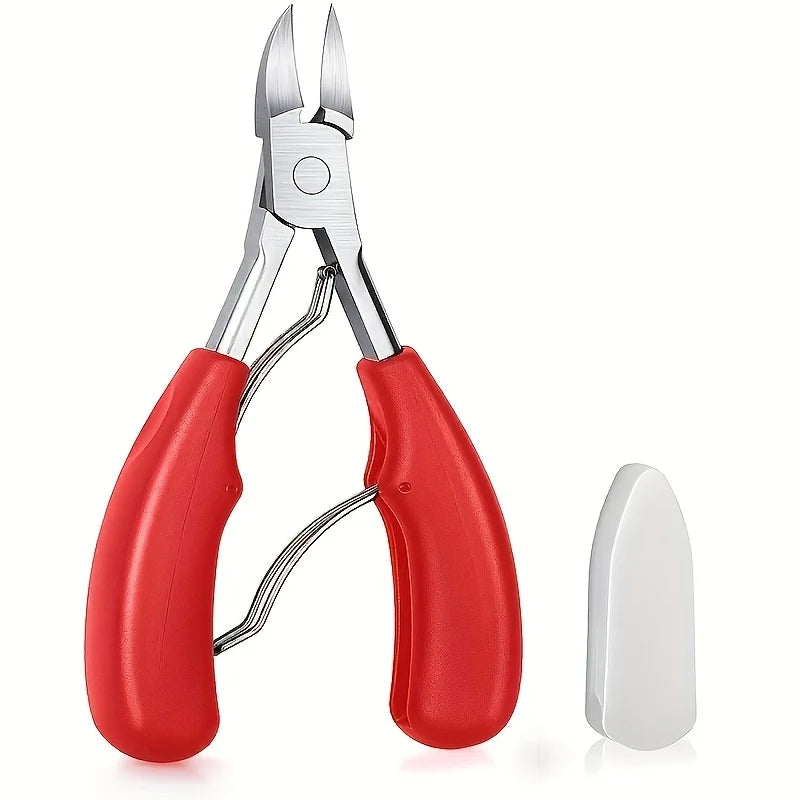 Portable Olecranon Scissors, Professional Nail Clippers, Nail Groove Trimmer for Thick Nails and Growth of Thick Nails, Toe Nail Trimmer_For Nail Scissors with Rubber Handle for Thick Nail or Intraoral Toenail Tools