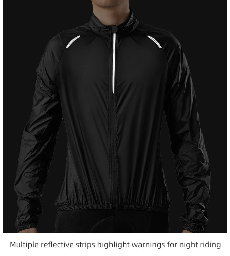ROCKBROS Summer Cycling Jacket Lightweight Portable Coat Quick Dry Breathable Sunscreen Jacket Outdoor Sports Cycling Clothing