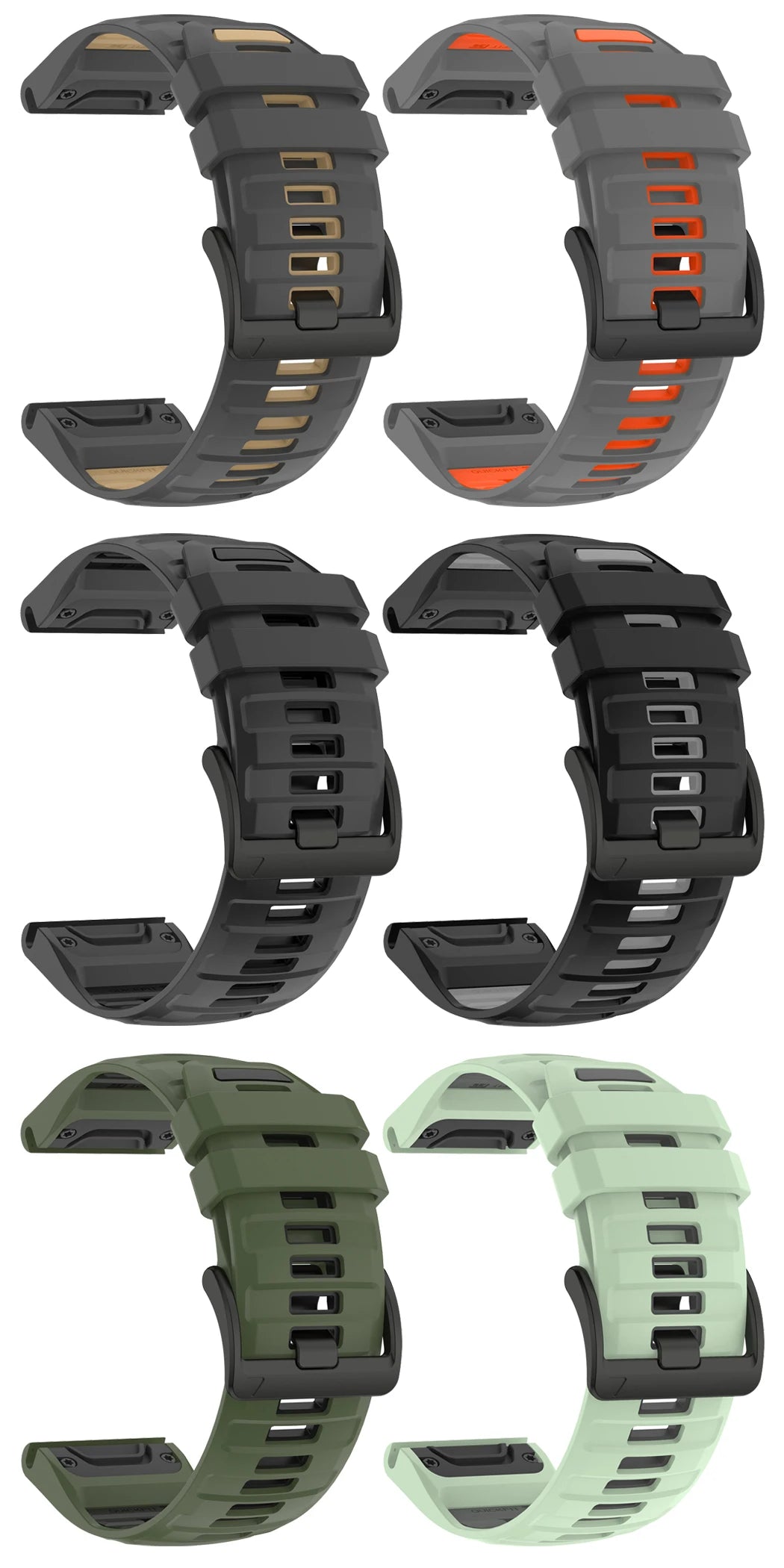 22/26mm Silicone Watchband Fenix 8 Pro Sport Strap For Garmin Tactix 7/Quatix8 Forerunner 970 965 Instinct 2X Quick Fit Bracelet