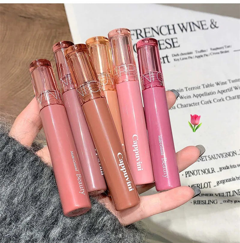 Clear Fruit Juice Lip Gloss Crystal Jelly Moisturizing Lips Oil Lasting No Sticky Sexy Lip Gloss Lipstick Makeups Lips Care