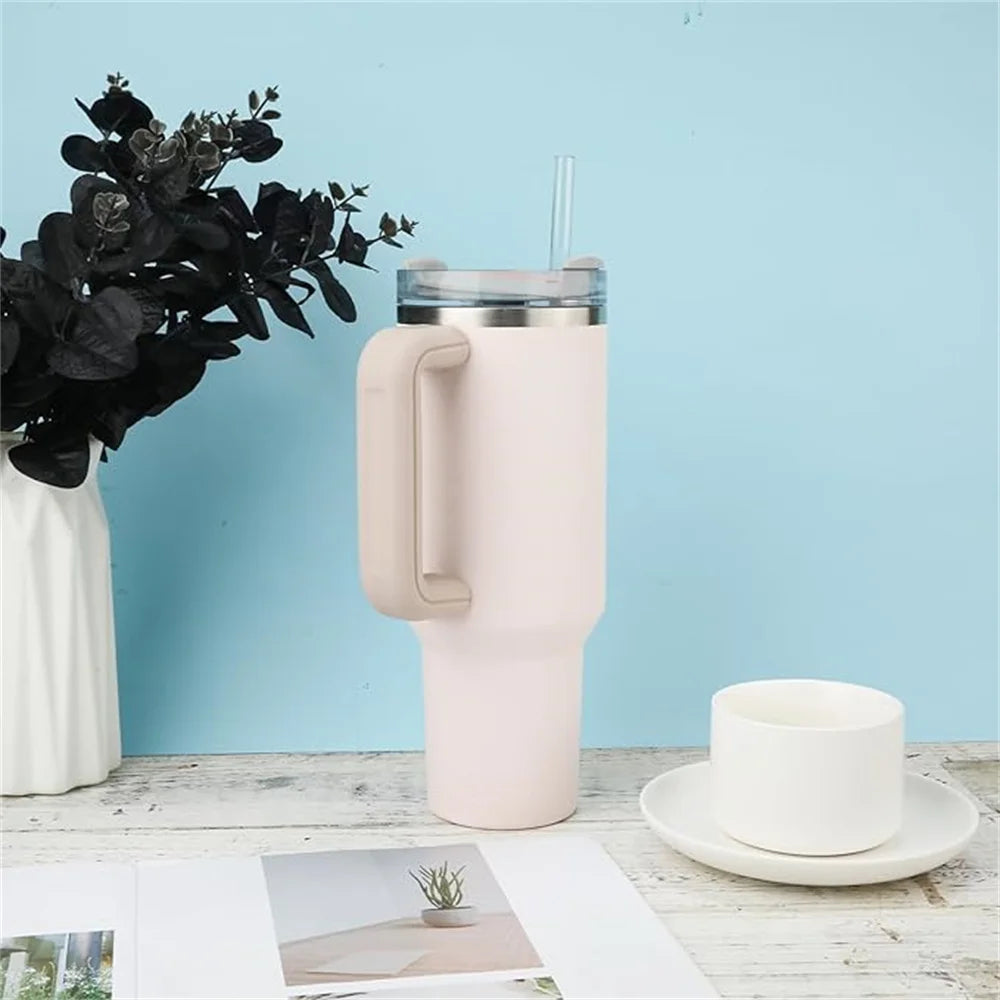 Stanley Cup 40 Oz Anti Skidding Protective Water Bottle Handle Silicone Cover Sleeve Compatible With Stanley Tumbler Accessories