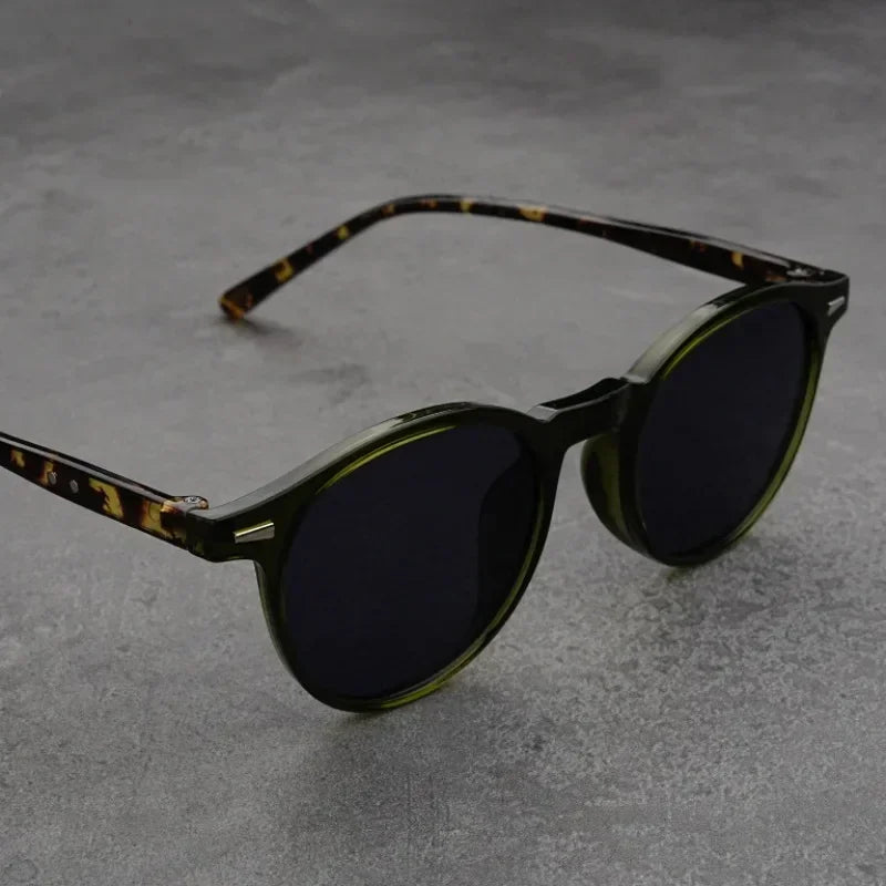Small-Frame Round Myopia Sunglasses Retro Brand Designer Sun Glasses UV400 Shades Eyewear Men Goggles Diopter 0 To -4.0