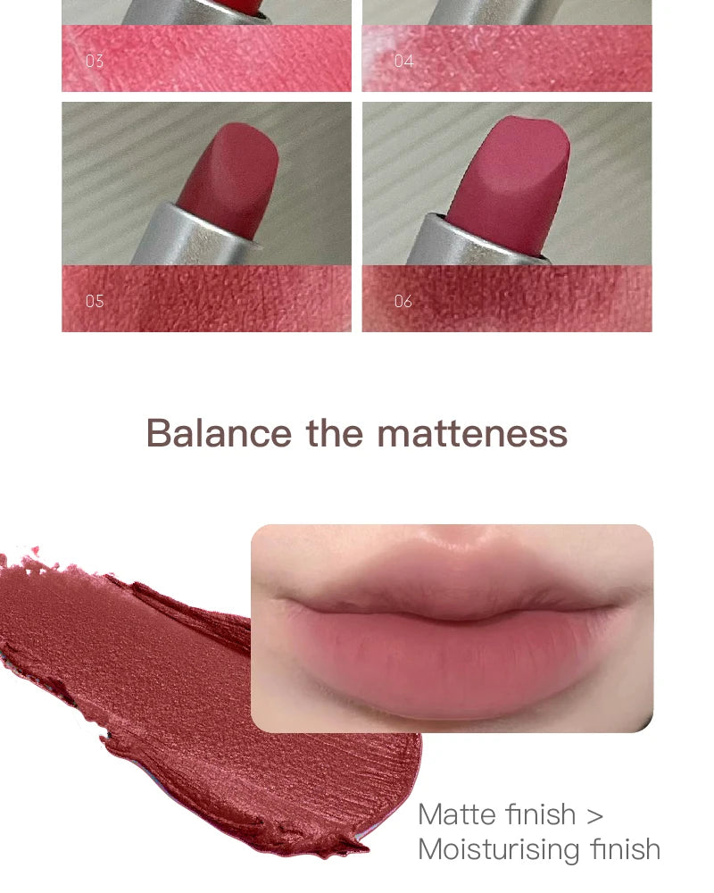 HERORANGE yarn felt velvet fog matte lipstick fog face velvet color holding makeup lifting color whitening lipstick