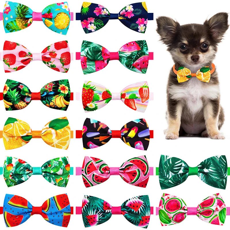 50/100pcs Small Dog Accessories Dog Bowtie Dog Bows Small Dog Hair Accessories Dog Neckties Dogs  Grooming For Small Dogs