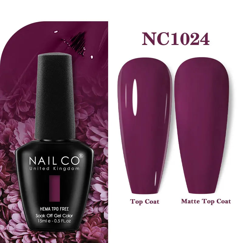 NAILCO 15ml Hema TPO Free Gel Nails Poilsh Vernis Semi Permanent UV Varnish Gel Nail Art Manicure Design TOP BASE Varnish Hybrid