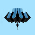 Umbrella 5-Fold Portable with Carabiner Lightweight Folding Sun-Rain Umbrella Small Size UPF 50UV Protection