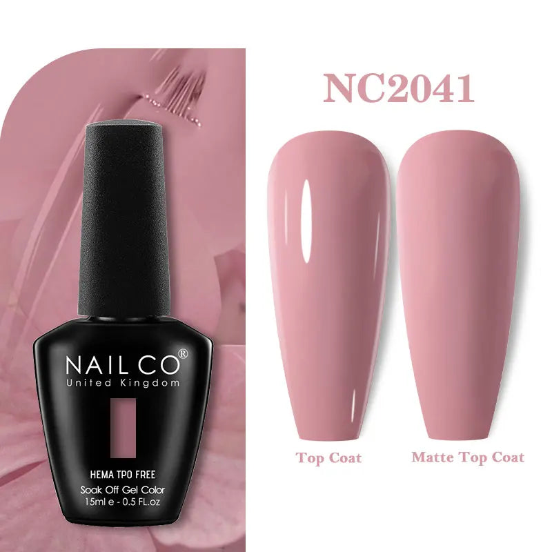 NAILCO 15ml Hema TPO Free Gel Nails Poilsh Vernis Semi Permanent UV Varnish Gel Nail Art Manicure Design TOP BASE Varnish Hybrid