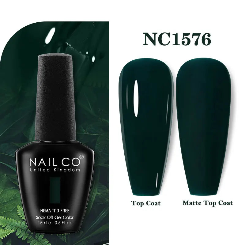 NAILCO 15ml Hema TPO Free Gel Nails Poilsh Vernis Semi Permanent UV Varnish Gel Nail Art Manicure Design TOP BASE Varnish Hybrid