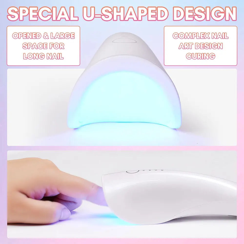 LINMANDA Handheld UV LED Lamp for Nails Drying Lamp Rechargeable Mini Manicure Lamp Nail Dryer For Gel Polish Manicure Tools